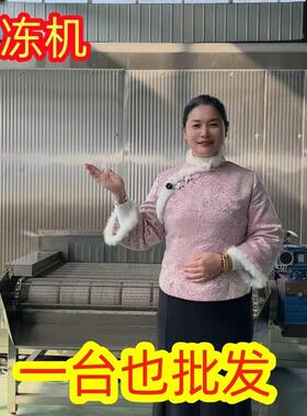 旺源扇贝肉隧道速冻机 连续式流态化果蔬生产线 牛肉丸冷冻设备