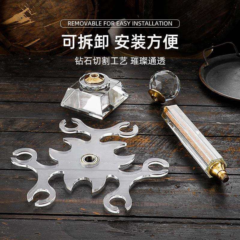 高档水晶红酒杯架挂创意客厅摆件吊高脚杯架倒挂悬挂收纳架子家用