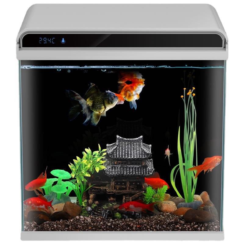 厂家直发鱼缸水族箱乌龟缸金鱼缸创意小型鱼缸HE生态鱼缸桌面