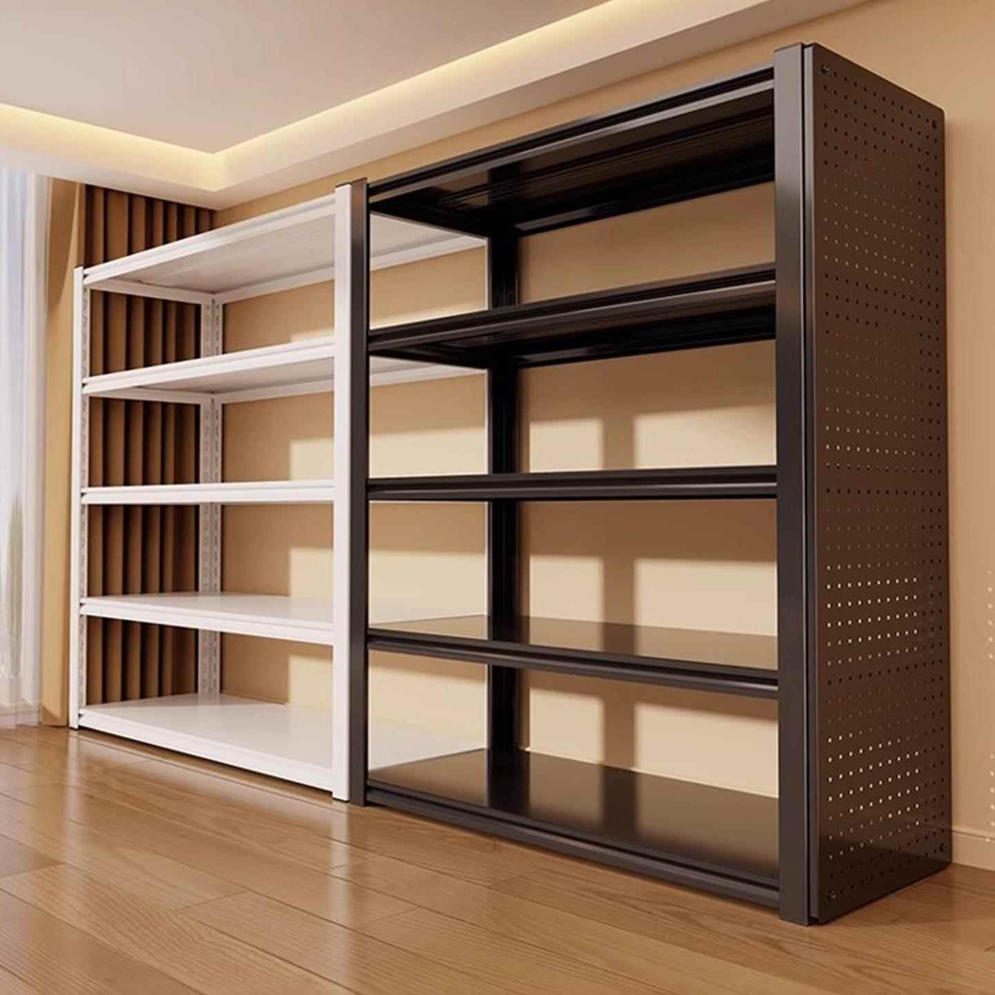 家用货架置物架多层车库阳台储藏间杂物间收纳层架钢制加厚展示架