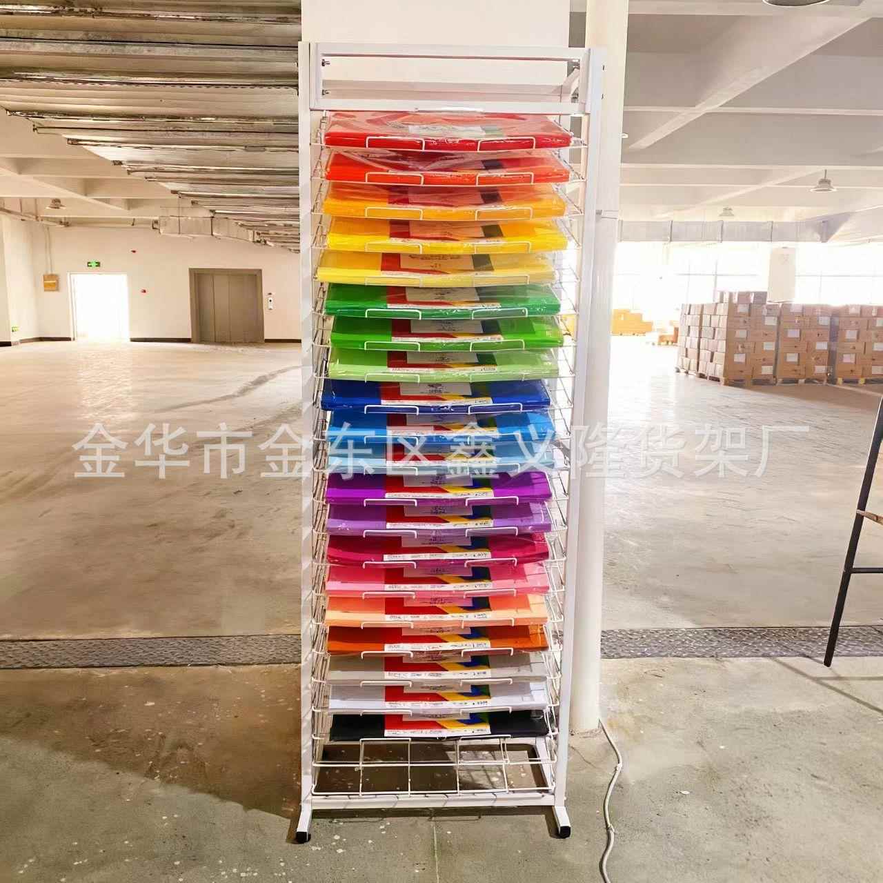 工253义乌货架厂手家热销卡纸架纸筒架纸架2园2层展示架幼儿纸架