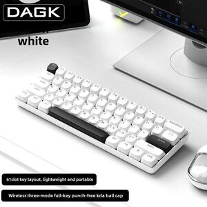 DAGK K61三模机械键盘无线蓝牙有线IPAD平板61键迷你便携小型女生