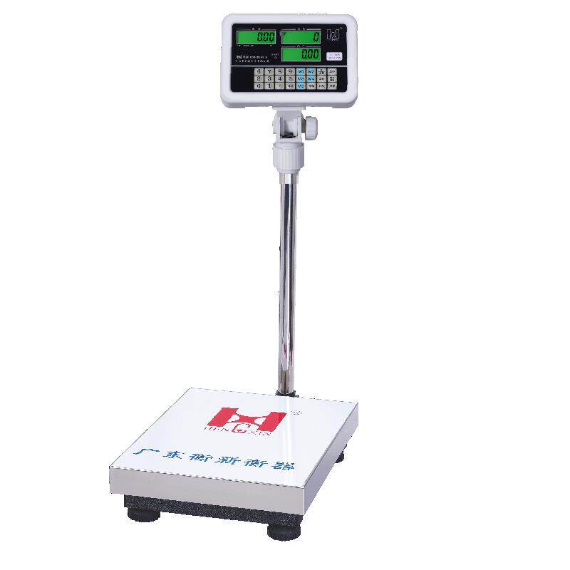 粤衡计价台秤衡新电子秤精准商用称重150kg600公斤小型工业用地磅
