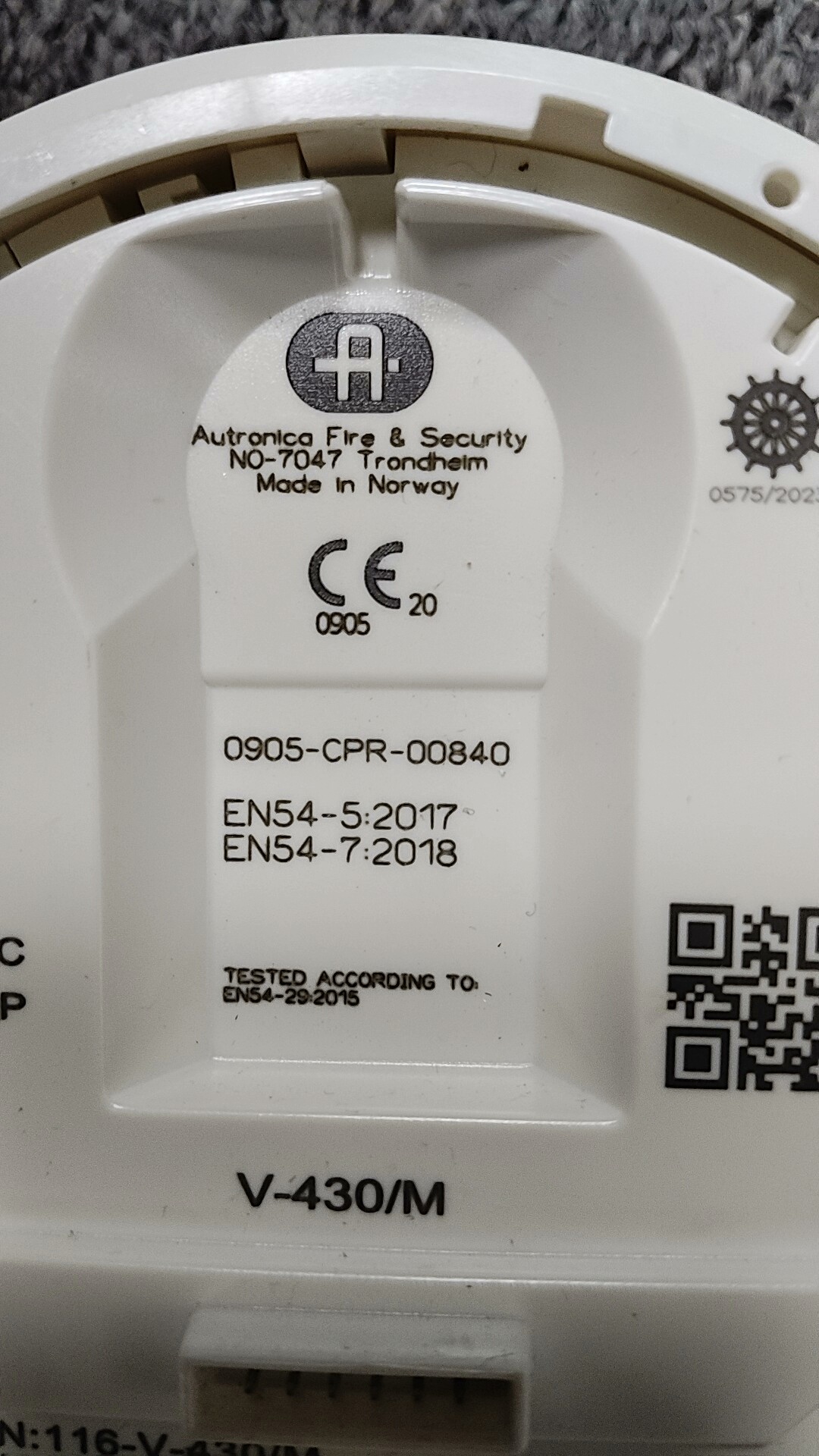 Autronica V-430/M 火警探头 116-V-4