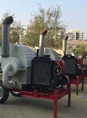 8毫筛网木屑米机移灵活柴油款树枝8木粉材碎动机纸箱报纸撕碎机
