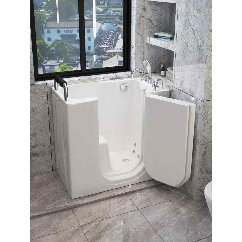 老人专用浴缸无障碍步入侧开门式深泡亚克力按摩恒温家用小户型