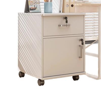 屉下木质抽柜文件边柜储公物柜带bg003112锁柜矮柜小柜子办室桌简