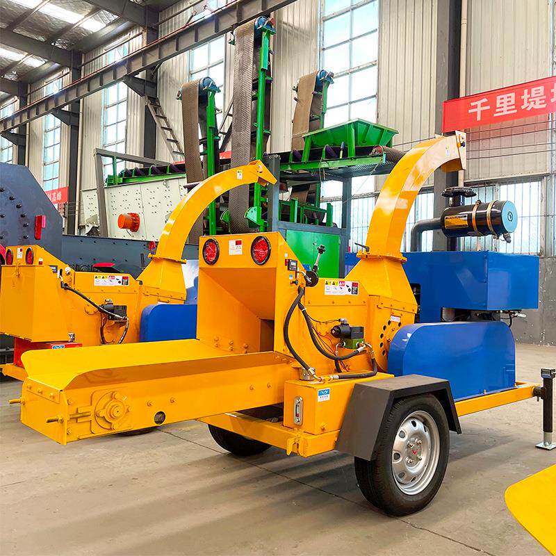 园林树粉碎机大木材粉碎机移zh01动式枝树枝型粉碎机厂家直终身销