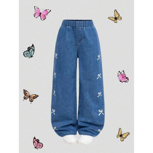 J 34515 Girls Printed Wide Leg Pants 女童印花阔腿裤跨境