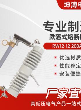 跌落式熔断器RW12-12200A户外高压令克开关保险丝