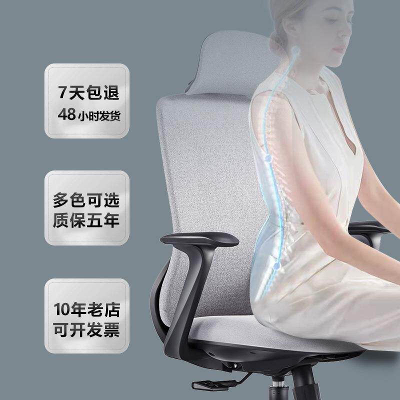 人体工学椅子护腰电脑办公椅靠背久坐舒适家用电竞老板转椅升降椅