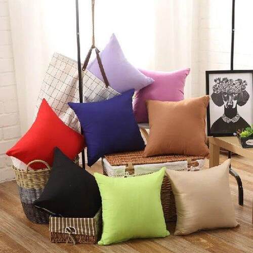 Candy Color Cushion Cover Solid Color Pillow Case Cover