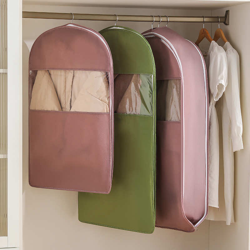 新款羽绒服压缩防尘罩衣柜挂式大衣西服防尘套可视防水防尘袋