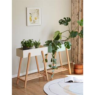 花架落地室内日式 客厅花盆托架阳台植物摆放置物架绿萝盆栽花架子