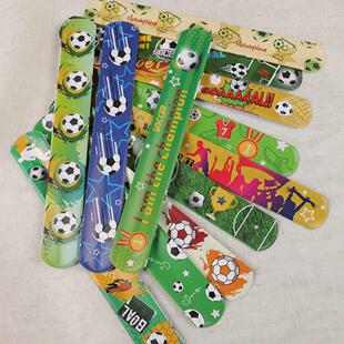 Slap Kid 12pcs Football Toys for Wristband Cartoon Bracelets