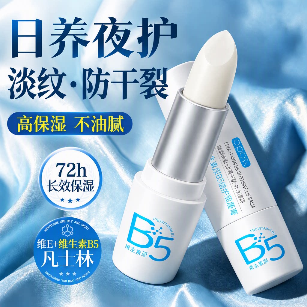 维生素B5润唇膏保湿滋润补水防干裂淡化唇纹去死皮男女秋冬旗舰店