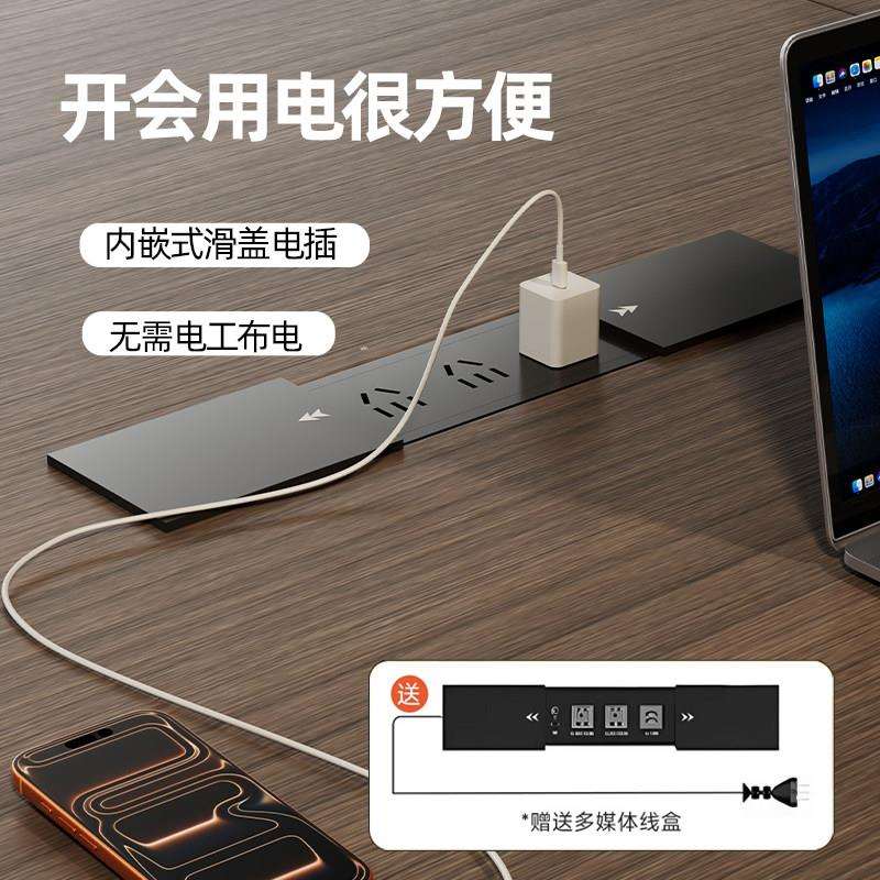 可折叠会议桌训桌椅组合洽长条培桌书桌可阅移动拼接学习谈览桌子