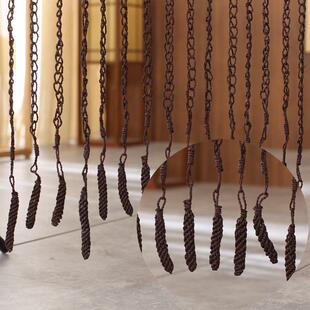 幼园室内装饰手挂工纸编链隔条绳纸编帘断门儿帘彩色纯帘子挂饰品