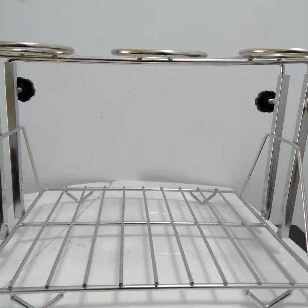漏斗架 不锈钢器皿架 可调节高度 量筒架烧瓶架 沥水架 滴水架
