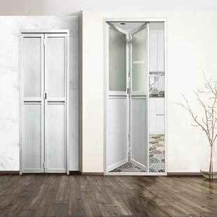 折叠门铝板推拉门浴室门卫生间门厕所门厨房门铝扣板门铝合金摺