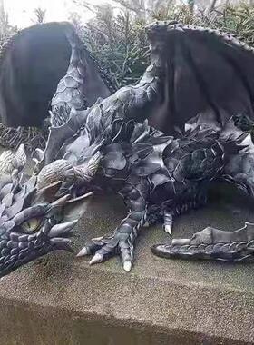 Big Squatting Dragon Sculpture 独立站大蹲龙雕塑花园摆件