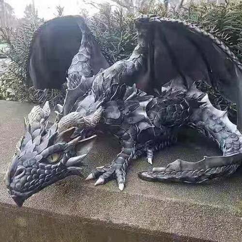 Big Squatting Dragon Sculpture 独立站大蹲龙雕塑花园摆件
