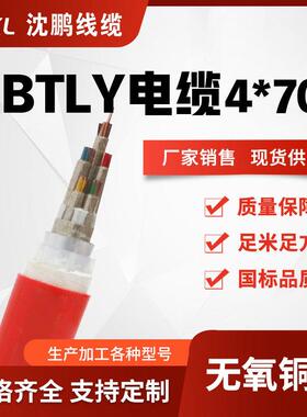 btly矿物绝缘防火电缆 ng-a（btly）4*70/95/120电力电缆厂家销售