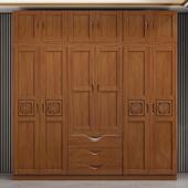 易衣柜家用卧LH 8665K实木小户型简结实室儿童柜子出租房衣用橱