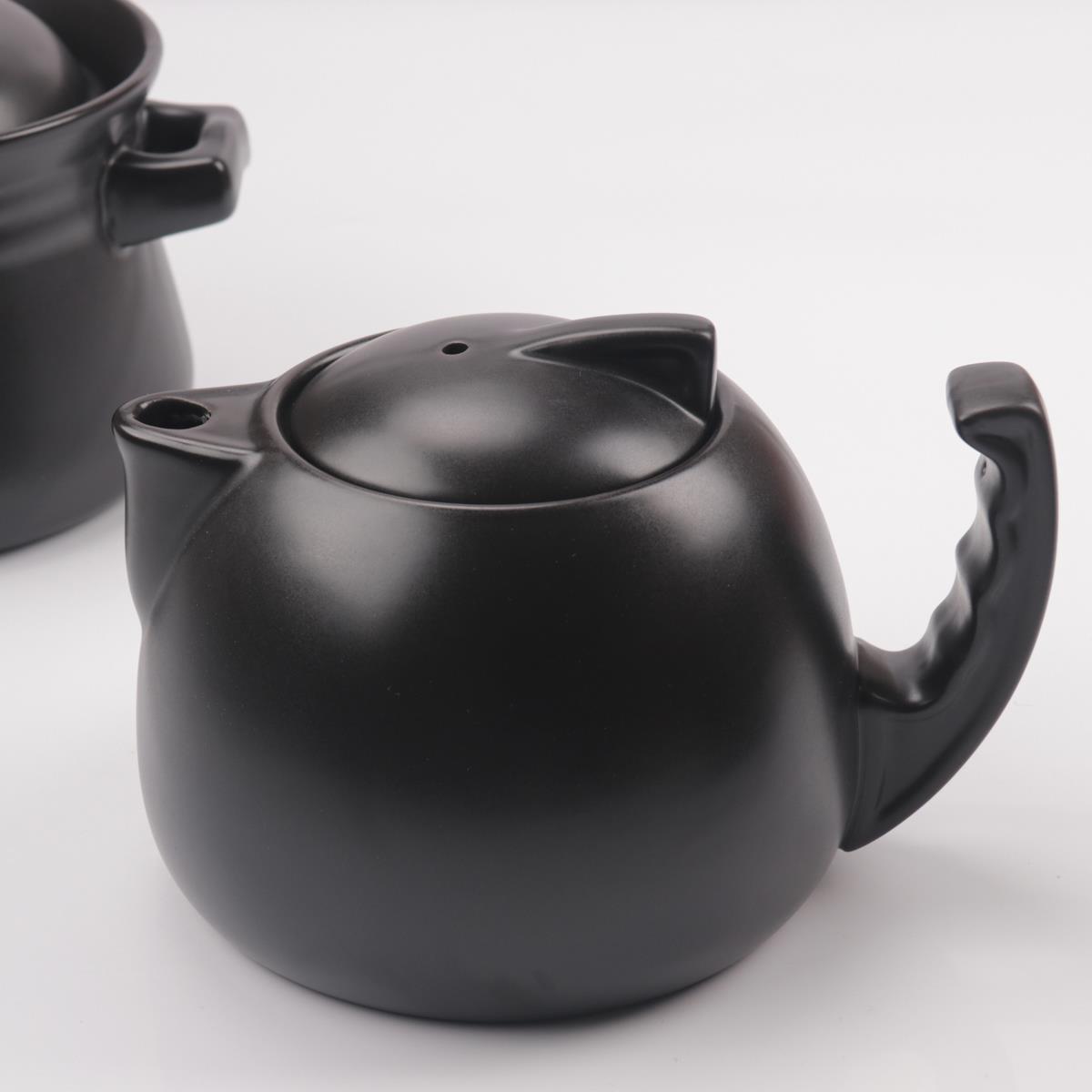 高档文新祝康动全自两件式陶瓷砂锅中药壶 中药锅中药尔罐 养生壶