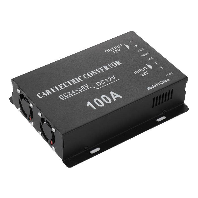 车载电源降压器DC20~30V转12V转换器带记忆大功率音响低音炮100A