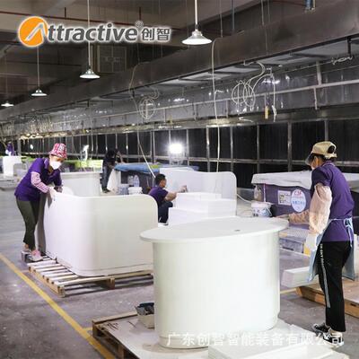 Attracti【广东创智】帘喷漆柜水除尘打磨柜备环保型家具涂装设生