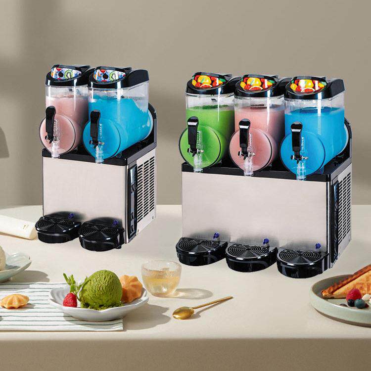 12L商用slush雪泥机三缸/双缸110V/220V创业智能饮品设备跨境出口