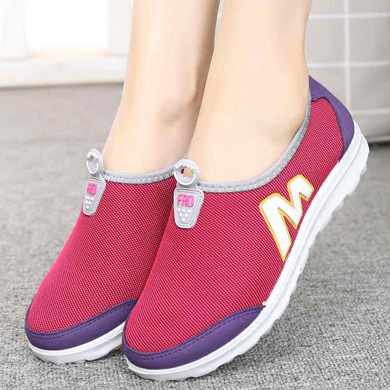 正品春秋季新款老北京布鞋女鞋鞋休闲鞋透气平妈底防滑运动软底单