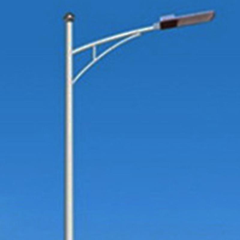 LED市电路灯杆6米7米8米单双臂道路灯杆新农村户外防水led路灯头