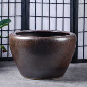 老式 特大号庭院室外门海大水池金鱼缸花园加厚扎染缸睡莲水池