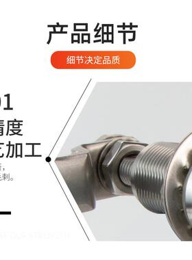 MS324不锈钢把手式锁T型L型手柄钥匙锁芯开配电箱电柜门锁304材质