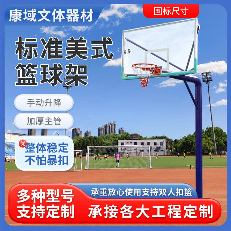 地节篮球架可升降美式埋标准成人扣篮可调高度式篮球架 篮球架