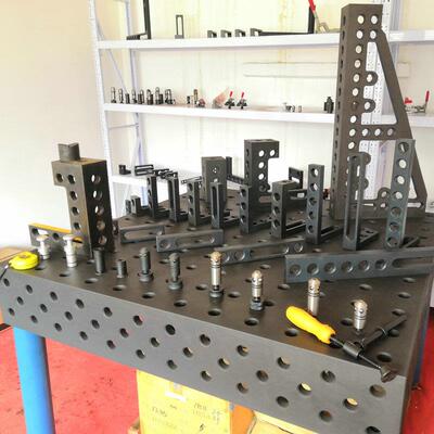 三维柔性焊接平台高硬度渗氮 机器人重型焊接工作台焊接工装