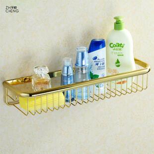 全铜网篮45长浴室置物网篮收纳架卫生间浴室黑色网篮壁挂储物架