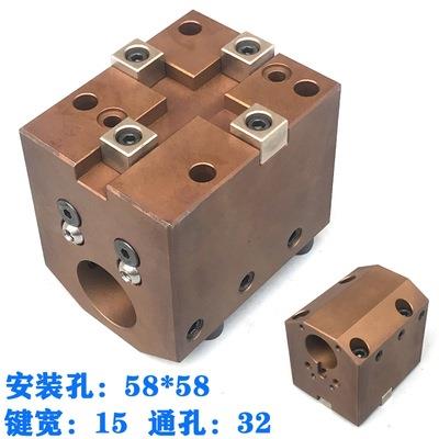 动力刀塔BMT数控刀座固定动力端面方刀套外径镗孔内孔径刀塔车