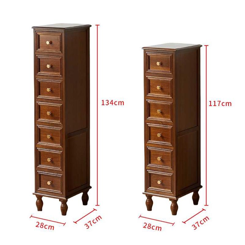28cm夹缝斗柜实木卧室简约现代客厅储物柜靠墙置物床头柜收纳窄柜