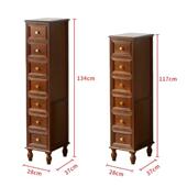 28cm夹缝斗柜实木卧室简约现代客厅储物柜靠墙置物床头柜收纳窄柜