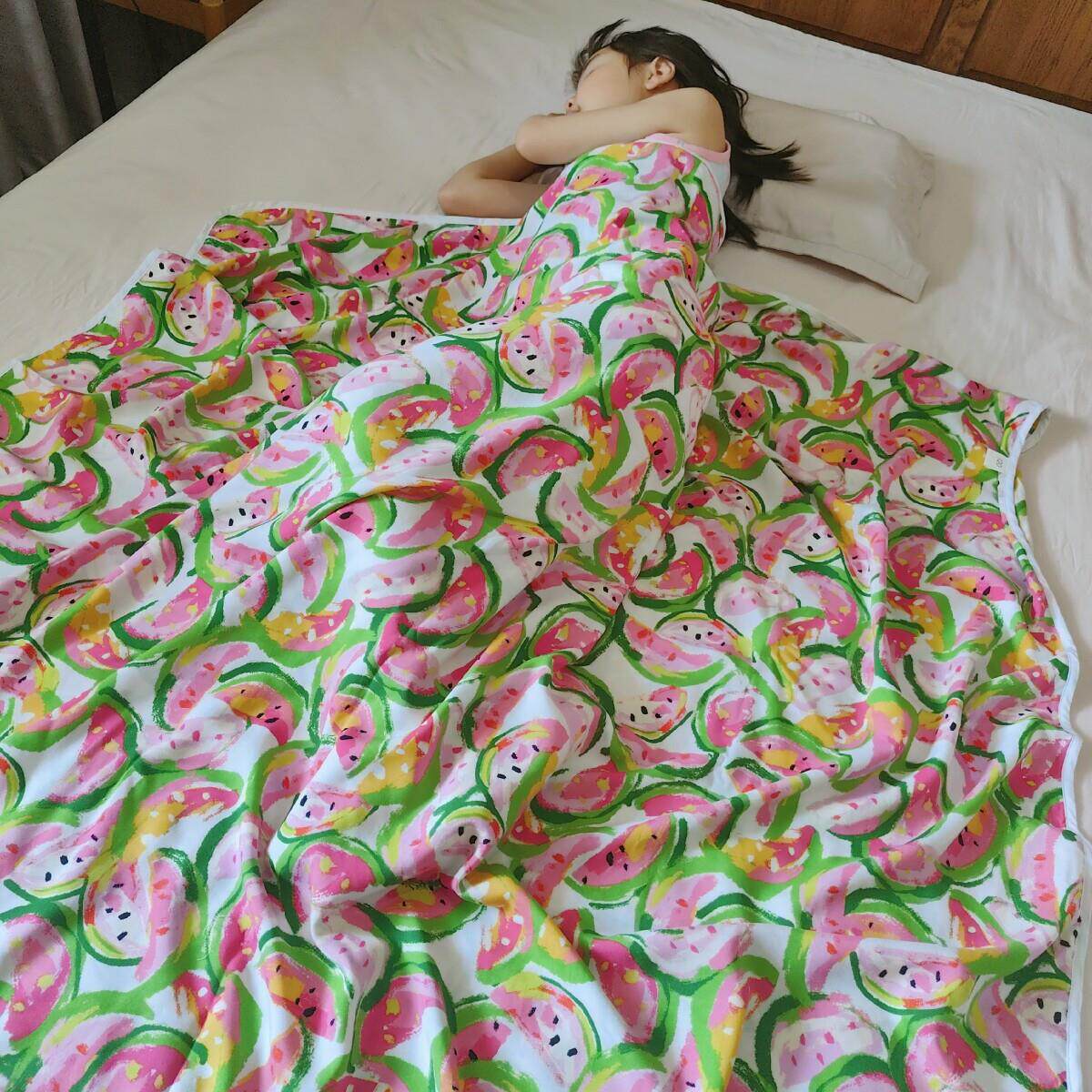 儿童凉感冰丝盖毯人造棉绵绸幼儿园婴儿宝宝夏季午睡空调被薄毯