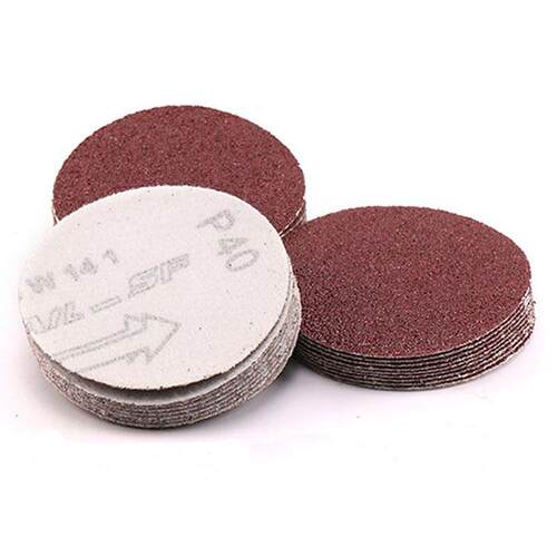 拉绒底盘植绒砂纸4寸5寸圆形自粘背绒干磨抛光沙纸片墙面打磨砂纸