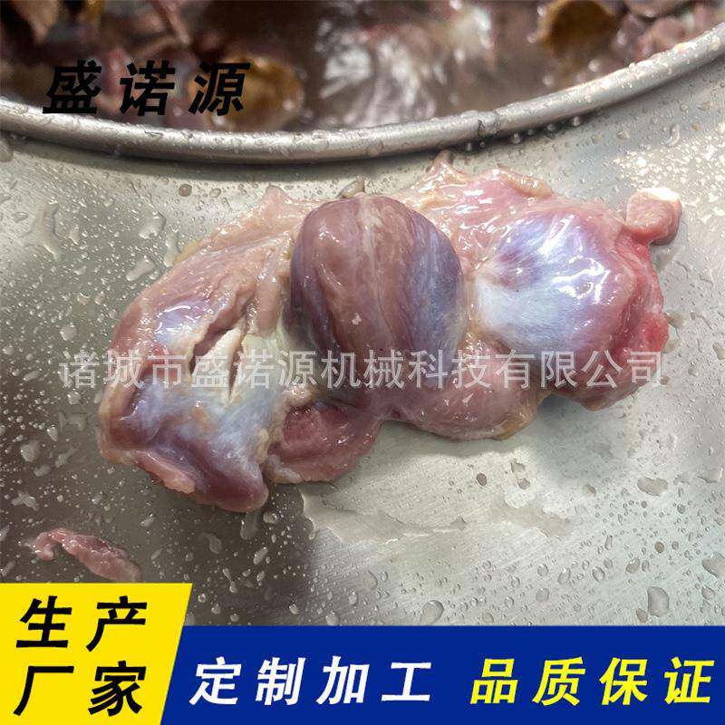 鸡胗打油机60型圆筒打油机不锈钢鸭胗去黄皮机现货供应