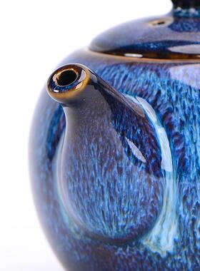 德化夫创意钧茶窑具套装陶瓷窑变功l茶壶整套商务礼品批88526发定