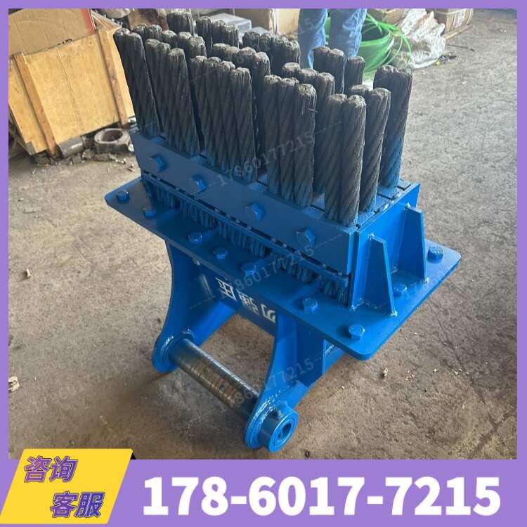 挖机通用多种规格仰拱钢刷 清理涵洞泥土 隧道清底渣钢刷头好更换