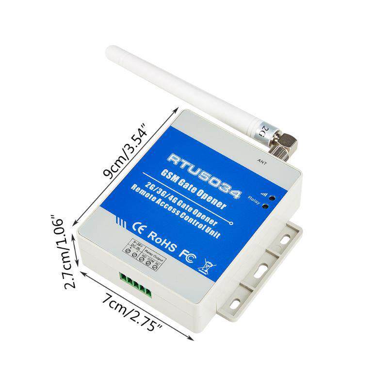 4G RTU5034手机远程控制器车库门自动门水泵闸门水阀等开门关门