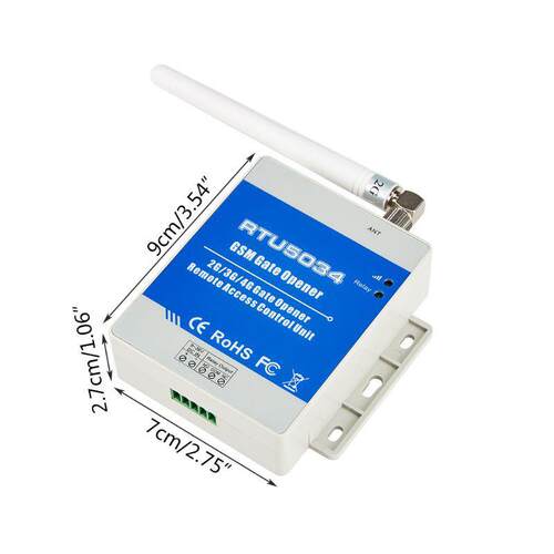 4G RTU5034手机远程控制器车库门自动门水泵闸门水阀等开门关门
