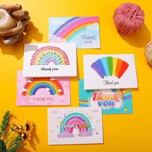 韩版创意感恩节感谢贺卡thankyou祝福留言节日通用儿童可爱小卡片